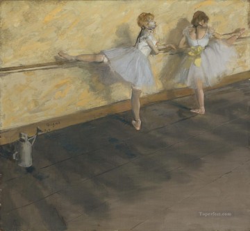 Dancers Practicing at the Barre Edgar Degas Oil Paintings